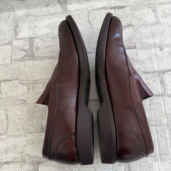 Allen Edmonds Dark Chili Leather Slip On Loafers Dress Shoes Sz 12 (No Insoles)